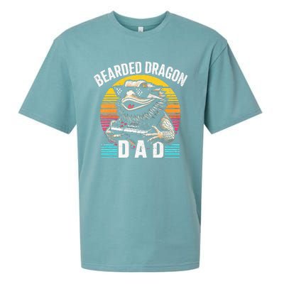 Bearded Dragon Dad Vintage Video Game Lizard Reptile Lover  Sueded Cloud Jersey T-Shirt