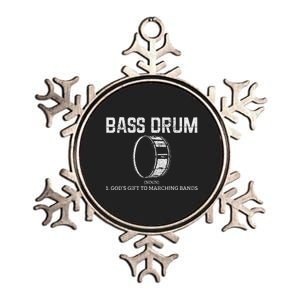 Bass Drum Definition Funny Marching Band Drummer Gift Metallic Star Ornament