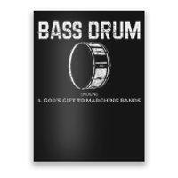 Bass Drum Definition Funny Marching Band Drummer Gift Poster