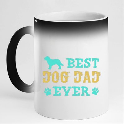 Best Dog Dad Ever Funny Dog Dad Ever 11oz Black Color Changing Mug