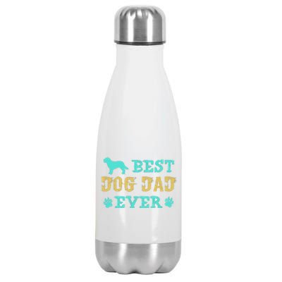 Best Dog Dad Ever Funny Dog Dad Ever Stainless Steel Insulated Water Bottle