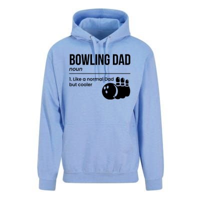 Bowling Dad Definition Gift Unisex Surf Hoodie