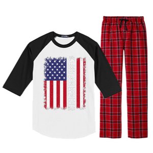 Best Dog Dad Ever American Flag Funny Daddy Father Dog Lover Raglan Sleeve Pajama Set