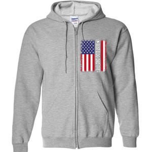 Best Dog Dad Ever American Flag Funny Daddy Father Dog Lover Full Zip Hoodie