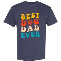 Best Dog Dad Ever Fathers Day Dog Dad Retro Vintage Garment-Dyed Heavyweight T-Shirt