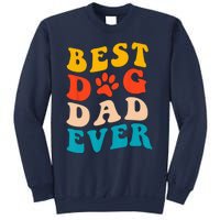 Best Dog Dad Ever Fathers Day Dog Dad Retro Vintage Sweatshirt