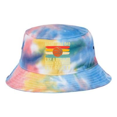 Basketball Dad Design Father Day Basketball Father Cute Gift Tie Dye Newport Bucket Hat