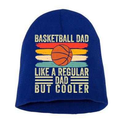 Basketball Dad Design Father Day Basketball Father Cute Gift Short Acrylic Beanie