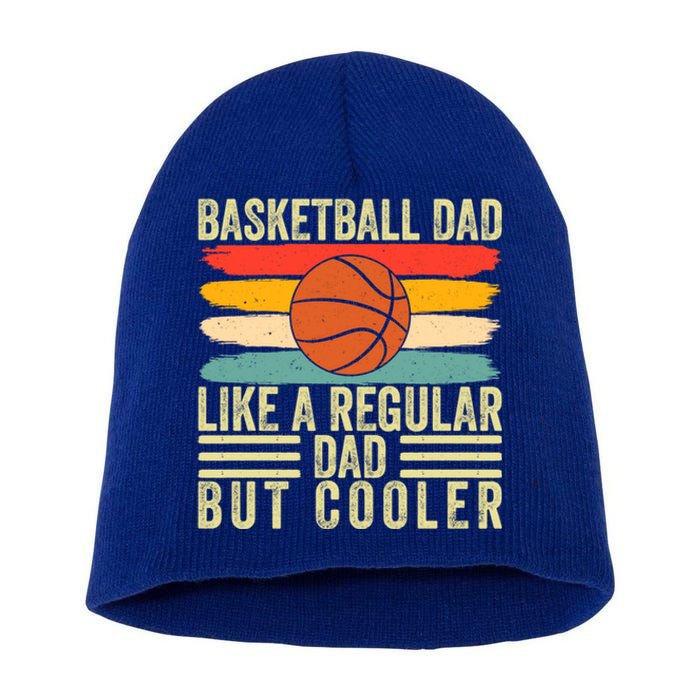 Basketball Dad Design Father Day Basketball Father Cute Gift Short Acrylic Beanie