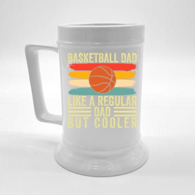 Basketball Dad Design Father Day Basketball Father Cute Gift Beer Stein