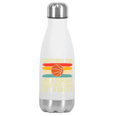 Basketball Dad Design Father Day Basketball Father Cute Gift Stainless Steel Insulated Water Bottle