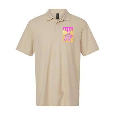 Baseball Drip Dripping Ice Cream Baseball American Flag Polo