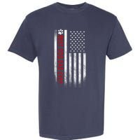 Best Dog Dad Ever American Flag Gift For Best Father Garment-Dyed Heavyweight T-Shirt