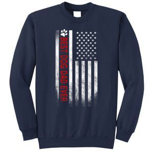 Best Dog Dad Ever American Flag Gift For Best Father Sweatshirt