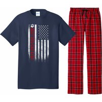 Best Dog Dad Ever American Flag Gift For Best Father Pajama Set