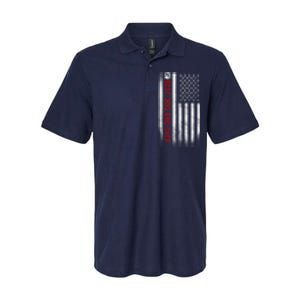 Best Dog Dad Ever American Flag Gift For Best Father Softstyle Adult Sport Polo