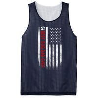 Best Dog Dad Ever American Flag Gift For Best Father Mesh Reversible Basketball Jersey Tank