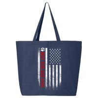 Best Dog Dad Ever American Flag Gift For Best Father 25L Jumbo Tote