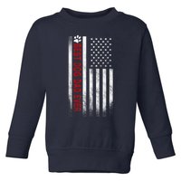 Best Dog Dad Ever American Flag Gift For Best Father Toddler Sweatshirt