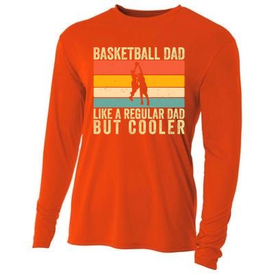 Basketball Dad Design Father Day Basketball Father Gift Cooling Performance Long Sleeve Crew