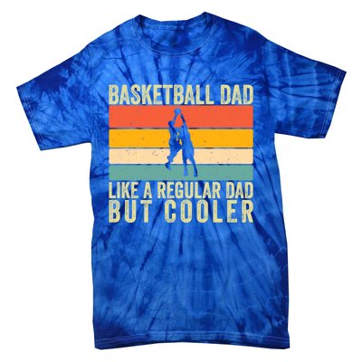 Basketball Dad Design Father Day Basketball Father Gift Tie-Dye T-Shirt