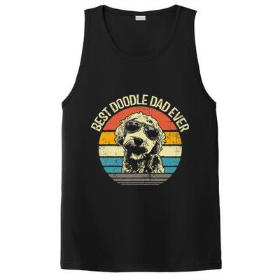 Best Doodle Dad Ever Funny Goldendoodle Dad Vintage Gifts  PosiCharge Competitor Tank