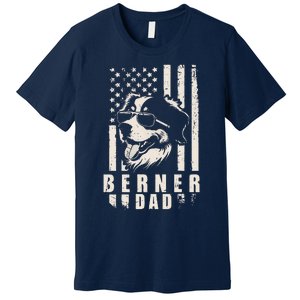 Berner Dog Dad American Flag Gifts For Best Father Daddy Premium T-Shirt