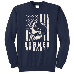 Berner Dog Dad American Flag Gifts For Best Father Daddy Tall Sweatshirt