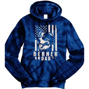 Berner Dog Dad American Flag Gifts For Best Father Daddy Tie Dye Hoodie