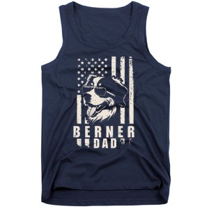 Berner Dog Dad American Flag Gifts For Best Father Daddy Tank Top