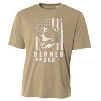 Berner Dog Dad American Flag Gifts For Best Father Daddy Cooling Performance Crew T-Shirt