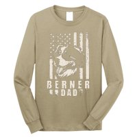 Berner Dog Dad American Flag Gifts For Best Father Daddy Long Sleeve Shirt