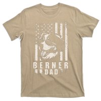 Berner Dog Dad American Flag Gifts For Best Father Daddy T-Shirt