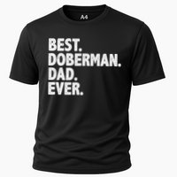 Best Doberman Dad Ever Funny Dog Owner Father's Day Cooling Performance Crew T-Shirt