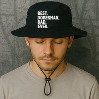 Best Doberman Dad Ever Funny Dog Owner Father's Day Bucket Hat