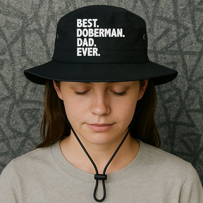 Best Doberman Dad Ever Funny Dog Owner Father's Day Bucket Hat