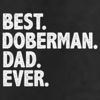 Best Doberman Dad Ever Funny Dog Owner Father's Day Golf Towel