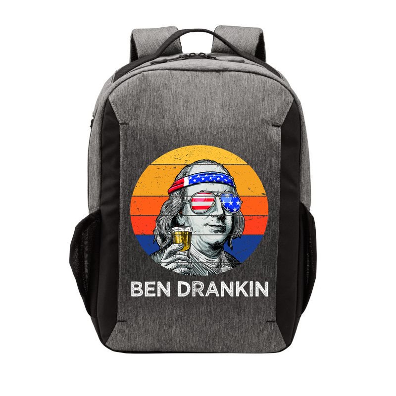 Ben Drankin Drinking Funny 4th Of July USA Merica America Vector Backpack