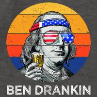 Ben Drankin Drinking Funny 4th Of July USA Merica America Vector Backpack