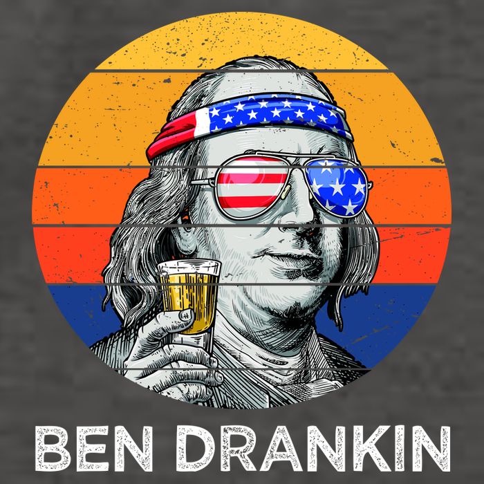 Ben Drankin Drinking Funny 4th Of July USA Merica America Vector Backpack