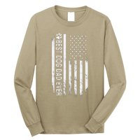 Best Dog Dad Ever American Flag Gift For Best Father Long Sleeve Shirt