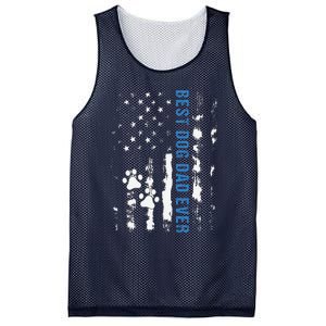 Best Dog Dad Ever American Flag FatherS Day Dog Lover Paw Mesh Reversible Basketball Jersey Tank