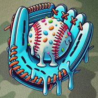 Baseball Drip Design Ice Cream Sprinkles Baseball Player Legacy Tie Dye Trucker Hat