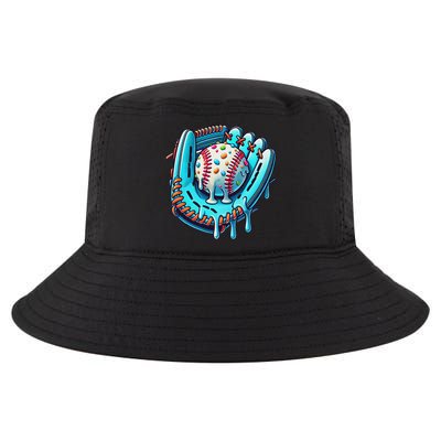 Baseball Drip Design Ice Cream Sprinkles Baseball Player Cool Comfort Performance Bucket Hat