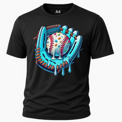 Baseball Drip Design Ice Cream Sprinkles Baseball Player Performance Shirt