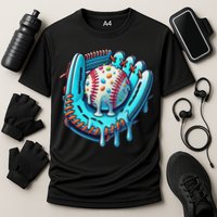 Baseball Drip Design Ice Cream Sprinkles Baseball Player Performance Shirt