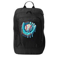 Baseball Drip Design Ice Cream Sprinkles Baseball Player City Backpack