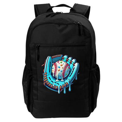 Baseball Drip Design Ice Cream Sprinkles Baseball Player Backpack