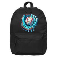 Baseball Drip Design Ice Cream Sprinkles Baseball Player 16 in Basic Backpack