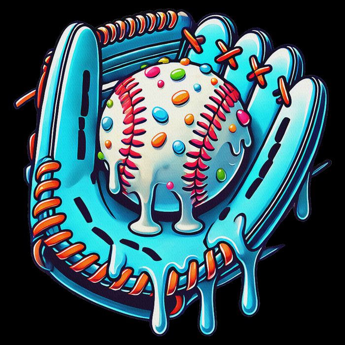 Baseball Drip Design Ice Cream Sprinkles Baseball Player 16 in Basic Backpack